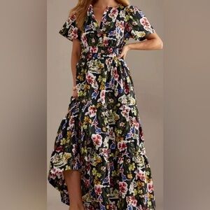 Anthropologie Somerset Multicolor Floral Dress